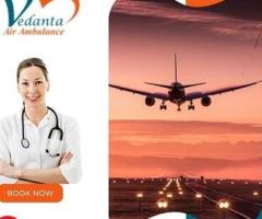 With Trusted Medical Accessories Take Vedanta Air Ambulance Services In Bhopal - 1