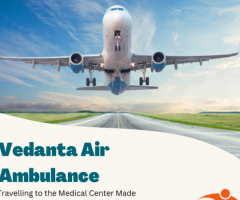 Choose Vedanta Air Ambulance Service In Srinagar With A Life Care Ventilator