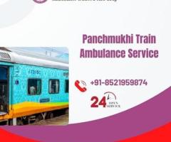 Select Panchmukhi  Train Ambulance Service In Dibrugarh With ICU Setup