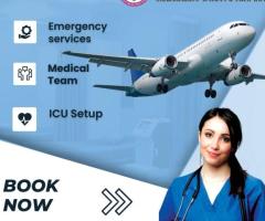 Choose Life-saver Panchmukhi Air Ambulance Services in Delhi with Medical Machine