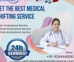 Hire High-grade Angel Air Ambulance Service in Delhi with ICU Support